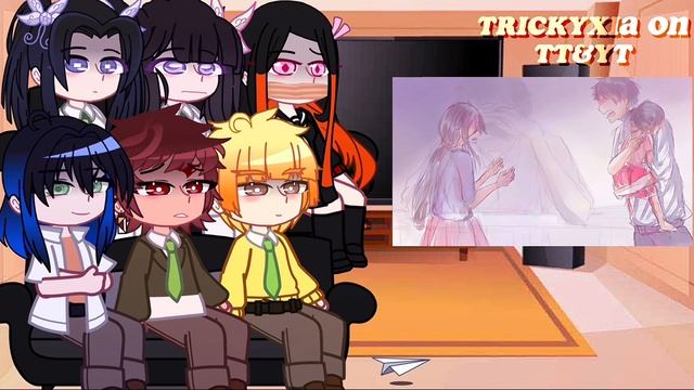 Kny Modern Au React To F!MC As Ayano Aishi 1/? [?ships?] ❗️Kny S3 Spoilers❗️ {MADE BY: TRICKYXIA}