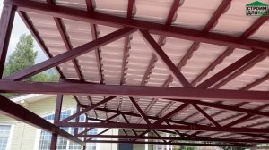 НАВЕС ПОД ДВЕ МАШИНЫ | СНТ БАВАРИЯ | НАВЕС 9х6 МЕТРОВ | СТРОИМ ДЛЯ ВАС