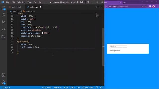 How to Show and Hide Password with Checkbox in HTML, CSS, and JavaScript смотреть онлайн