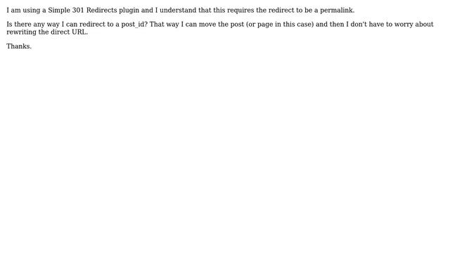 Wordpress: Redirect to post_id? смотреть онлайн