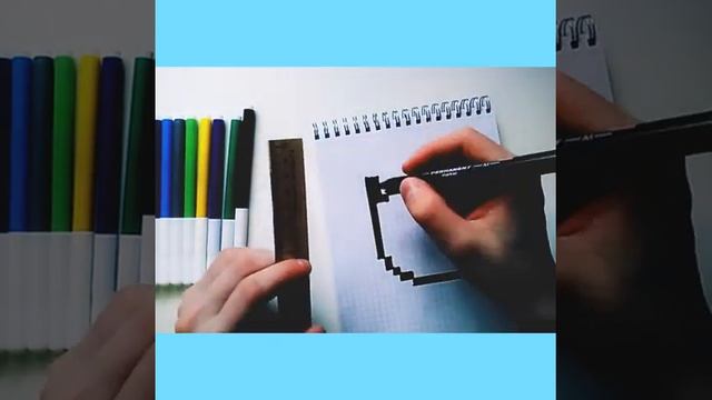 Рисуем голову Бэтмена по клеточкам смотреть онлайн