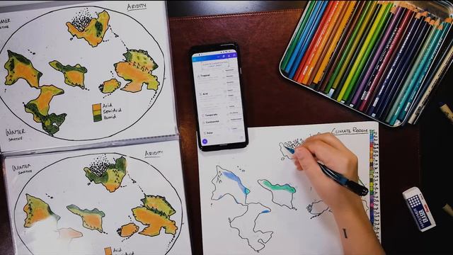 Worldbuilding Vlog - Fantasy Map || Precipitation, Temperature, Climate - Part 2 смотреть онлайн