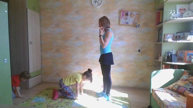 Детская тренировка 2. Разминка, прыжки, растяжка. смотреть онлайн