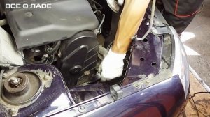 Замена ремня натяжного ролика генератора. Лада Калина (Lada Kalina - AvtoVAZ)