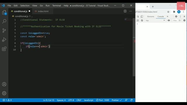 JavaScript Tutorial #10 | IF-ELSE Statement in javascript | Conditional Statements | Hands On смотреть онлайн