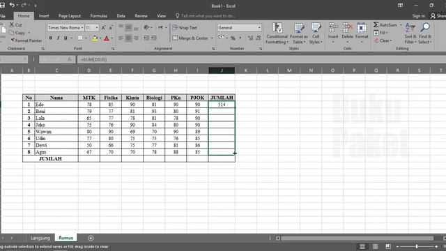 4 Rumus Cara Menjumlahkan Otomatis pada Microsoft Excel смотреть онлайн