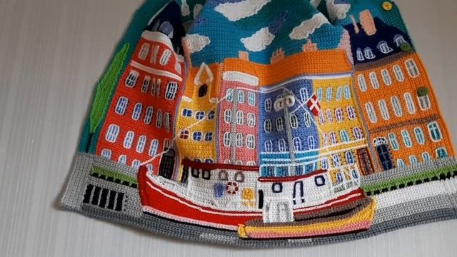 Вязание крючком.Интарсия.Пальто для мальчика.Королевство Дания.Копенгаген,набережная "Нюхавн". смотреть онлайн