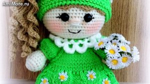 Амигуруми: схема Пупс-малышка Ромашка. Игрушки вязаные крючком - Free crochet patterns.