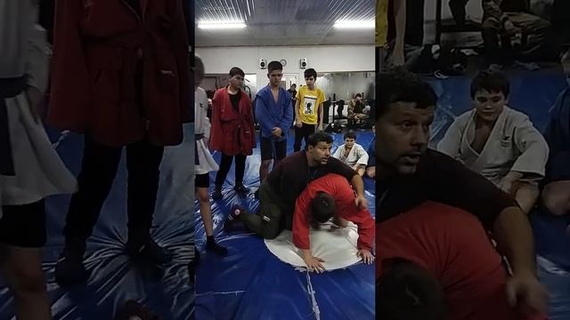 Удушающий за отворот в партере. смотреть онлайн