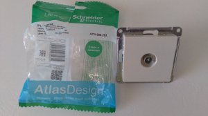 Обзор ТВ розетку Systeme Electric ATLASDESIGN ATN000293