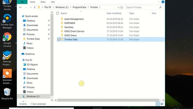 Настройки ОС Windows для Trimble TSC7 смотреть онлайн
