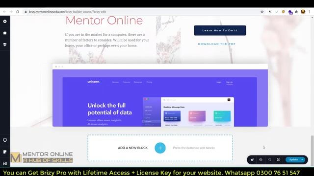 14 Use Global Blocks WordPress Website | Brizy Website Builder Plugin Tutorial Mentor Online смотреть онлайн