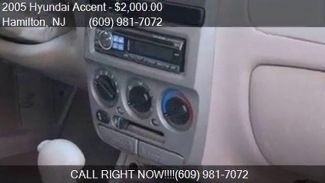 2005 Hyundai Accent GLS 4dr Sedan for sale in Hamilton, NJ 0 смотреть онлайн