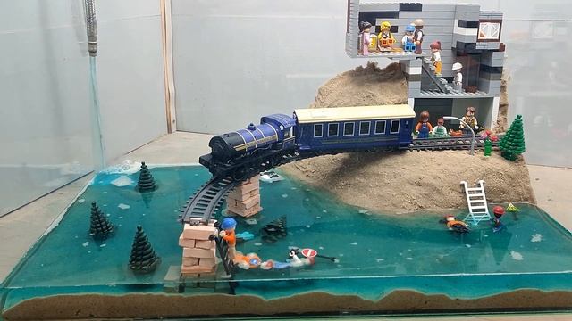 Dam Breach Experiment - The Subway Train Goes Under Water