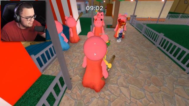 PIGGY but there is 100 PLAYERS!! | Roblox - Piggy смотреть онлайн