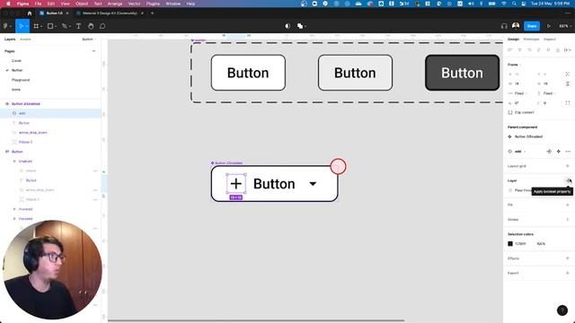 How to create a button in figma using component properties смотреть онлайн
