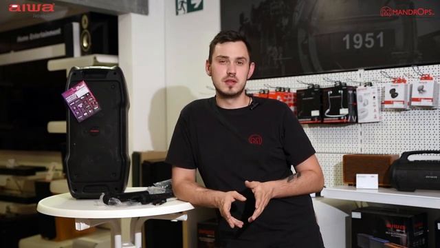 Aiwa KBTUS-400 Lautsprecher Karaoke System | Auspacken | Mandrops AG #aiwa #mandrops #Lautsprecher