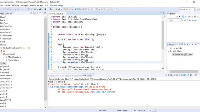 Reading Text Files In Java смотреть онлайн