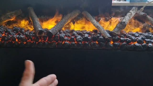 Метровый 3d очаг . Паровой электрокамин своими руками смотреть онлайн
