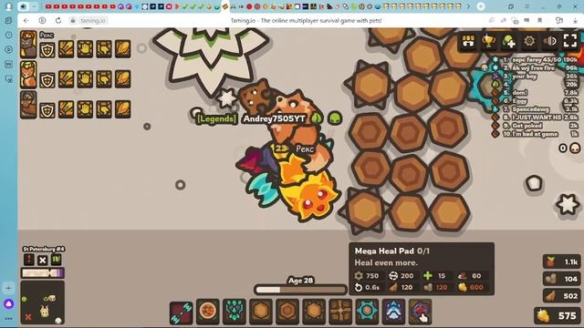 Строим топ базу в игре Taming.io 5 Часть смотреть онлайн