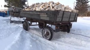 Обзор. Самодельный трактор.