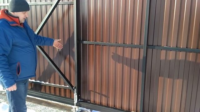 Откатные ворота.Наш первый опыт монтажа откатных ворот. смотреть онлайн