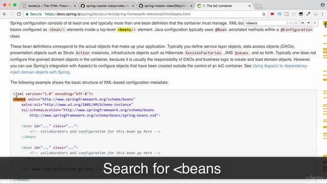 Spring framework Tutorial (044 Step 21 Defining Spring Application Context using XML Part 1) смотреть онлайн