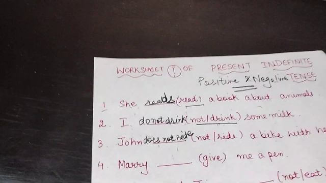English Grammar की full Practice Present Tense Simple,Affirmative and Negative Worksheet смотреть онлайн