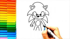 Рисунок Ежика Соника - Как нарисовать ежика Соника