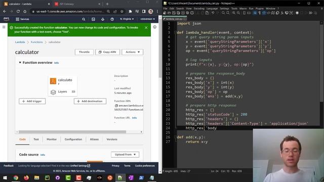 Connect AWS Lambda to API Gateway for REST APIs смотреть онлайн