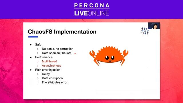 [Percona Live 2021]Test Applications Storage Stability by Injecting Storage Errors смотреть онлайн
