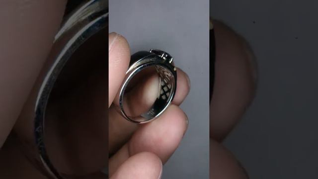 Pyrope Almandine Garnet 1.55 cts Silver Ring (ALM24) смотреть онлайн