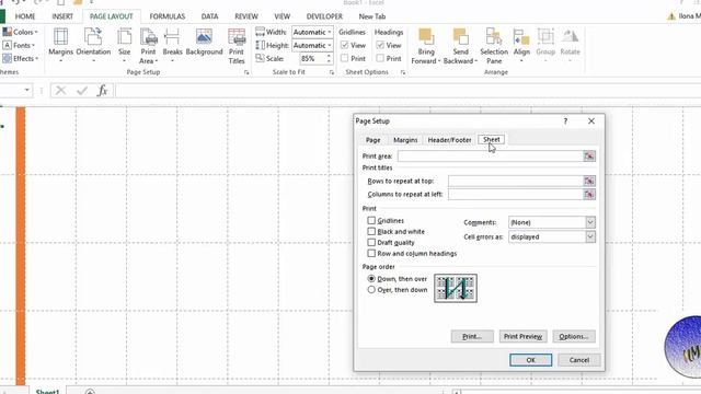 #MicrosoftExcel Как  в Экселе сделать установки листа и страницы