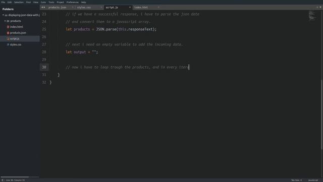 How to fetch data stored in a json file | Read with javascript local json file. смотреть онлайн
