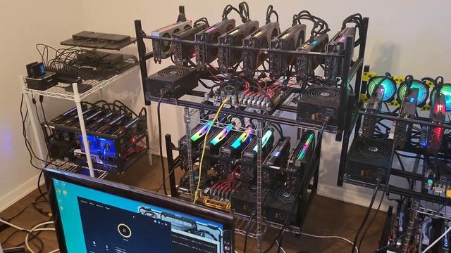 8 GPU Mix Mining Rig | Mining Rig Spotlight #8 смотреть онлайн