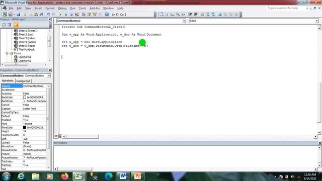 VBA code to update Ms word document from Excel userform (ms word #1) смотреть онлайн
