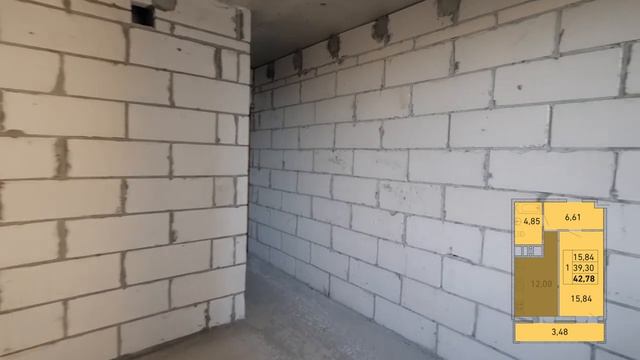 Обзор 1-комн. 42,78 м² в ЖК "Элегант" смотреть онлайн