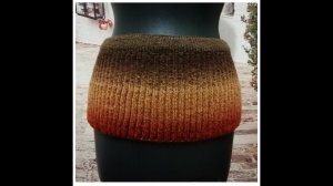 Юбка из пряжи кауни спицами, "Болгарская юбка". Часть 1.