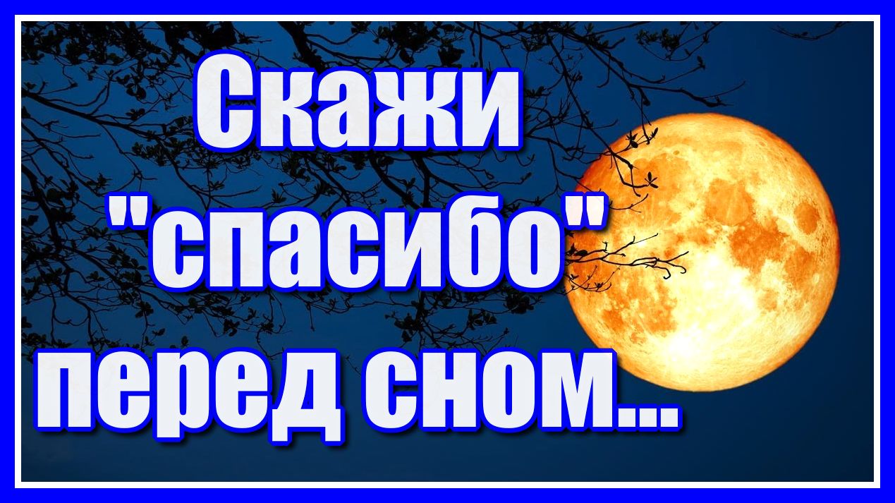 Скажи "спасибо" перед сном... Красивое стихотворение Зили Аиповой и нежная мелодия Сергея Чекалина! смотреть онлайн