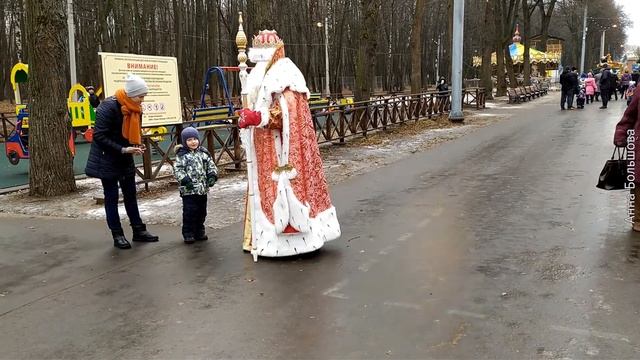 Дед Мороз в лесопарке. Новый год 2020. Рязань новогодняя столица России. Как это было. смотреть онлайн