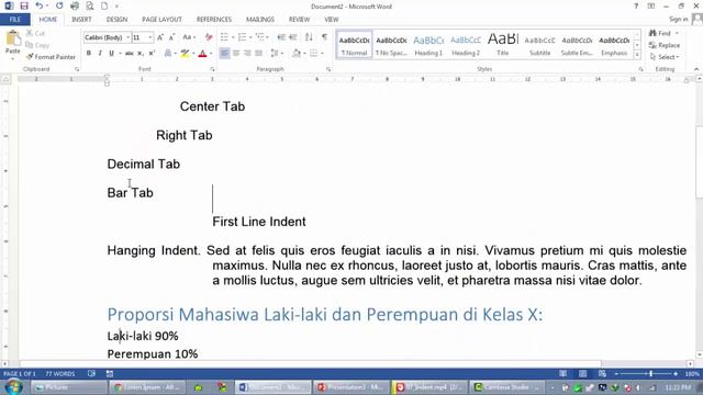 Tabs - Word 2013 смотреть онлайн