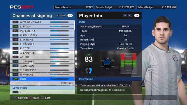 PES 2017 FIRST 300 PLAYERS BY OVR смотреть онлайн