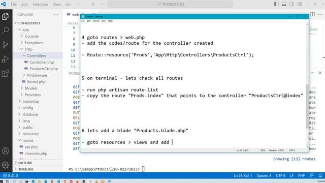 CREATE ROUTE WITH CONTROLLER THAT REDIRECTS TO A VIEW OR WEBPAGE (P1) смотреть онлайн
