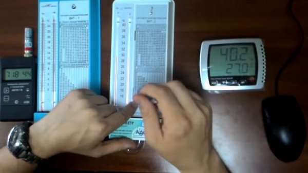 Описание работы гигрометров психрометрического типа ВИТ 1 и ВИТ '