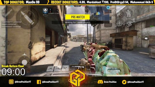 Call of Duty Mobile Pro Tournament Finals Live #3 (Grow Positive Discord Only) смотреть онлайн