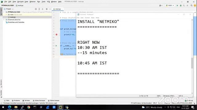 ✅Class#1/2: [Weekend Batch] : PYTHON FOR NETWORK ENGINEERS (with Cisco DEVNET) || Trainer: Sagar D смотреть онлайн