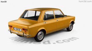 Fiat 128 1969 3D model by Hum3D.com