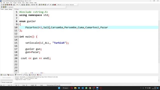 C++ da enum kullanımı смотреть онлайн