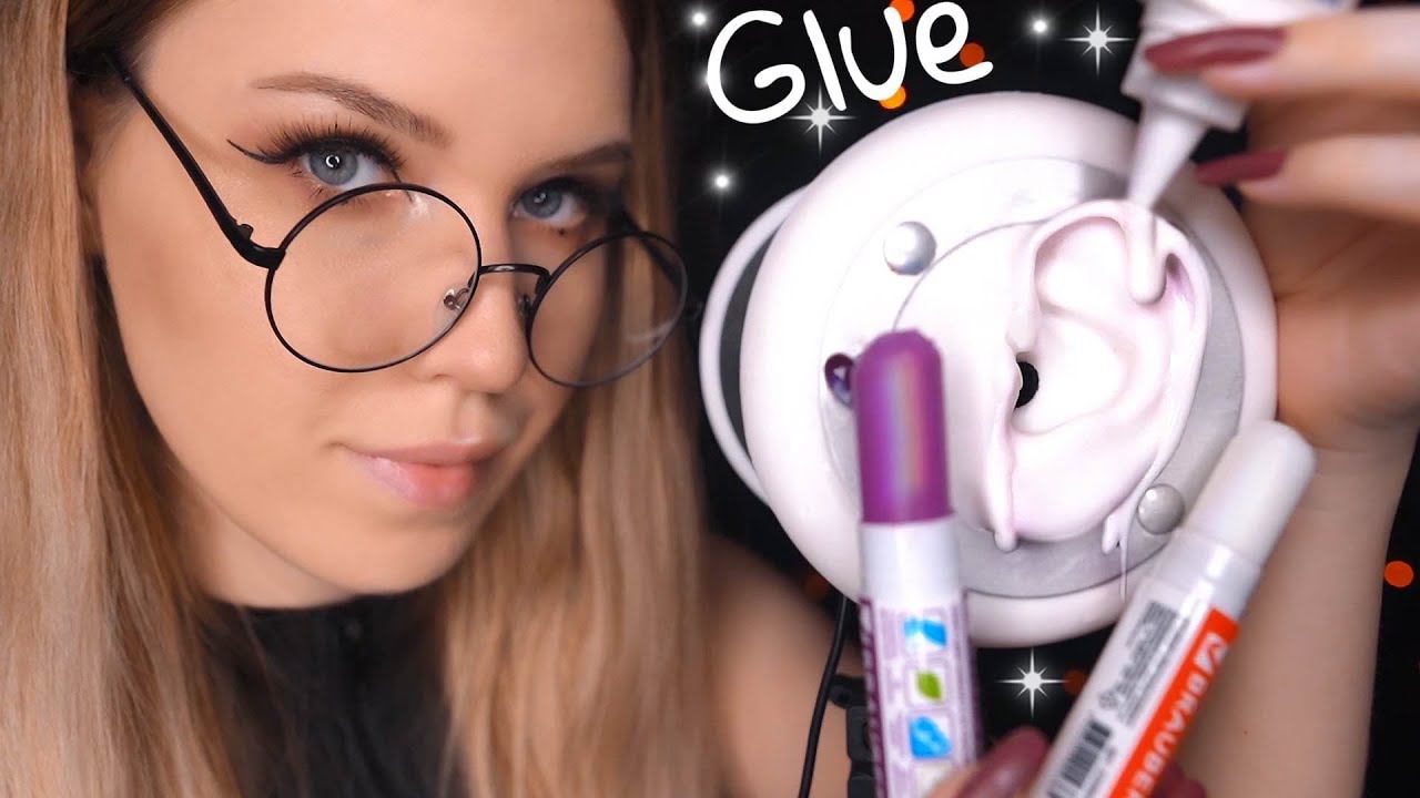АСМР КЛЕЙ ОЧЕНЬ ЛИПКО Массаж Ушей 3DIO | ASMR Ear Massage смотреть онлайн