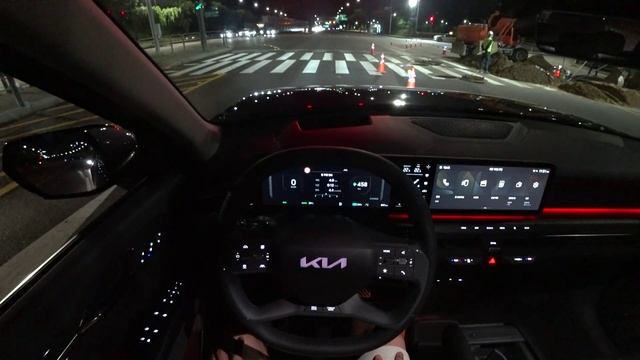 2024 KIA EV9 POV night drive смотреть онлайн